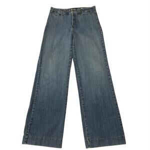Vintage NYDJ Jeans Y2K Wide Leg Stretch Made in USA Size 14 High Rise